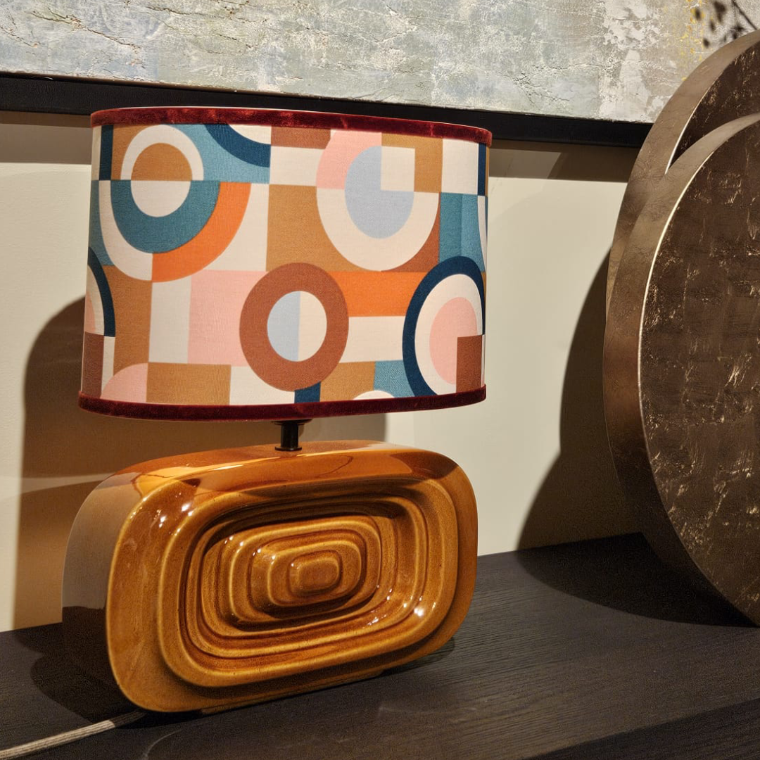 Como Lampshade – Retro Design in Oval Shape - 2