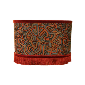 Pucci Swirl Orange – Oval – Rust Fringe