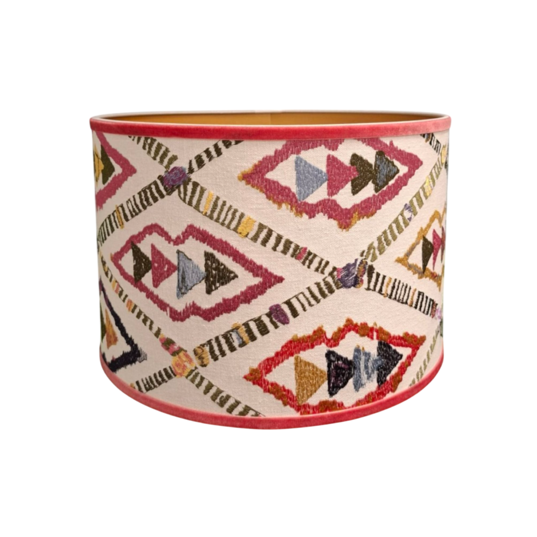 Puglia Lampshade – Cylinder – The Pink Coloured Time
