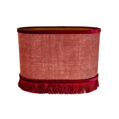 Sassi Brushed Suede Old Pink – Oval – Fringe