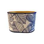 Turijn Leaf Blue – Oval